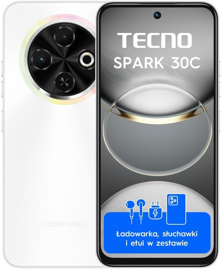 Smartfon Tecno Spark 30C 8/256GB Biały (4894947051791)