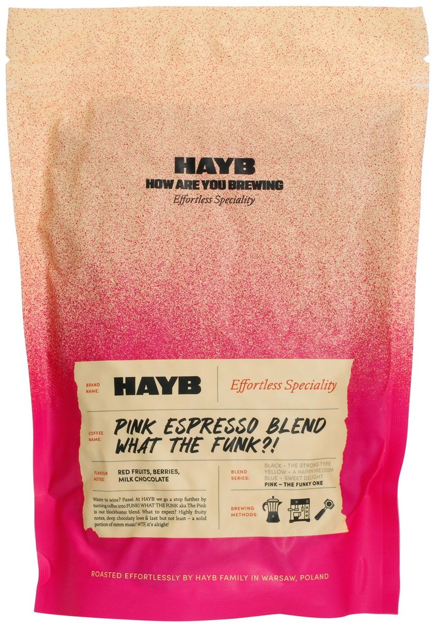 Kawa ziarnista HAYB Pink Espresso Blend - WTF?! 250 g