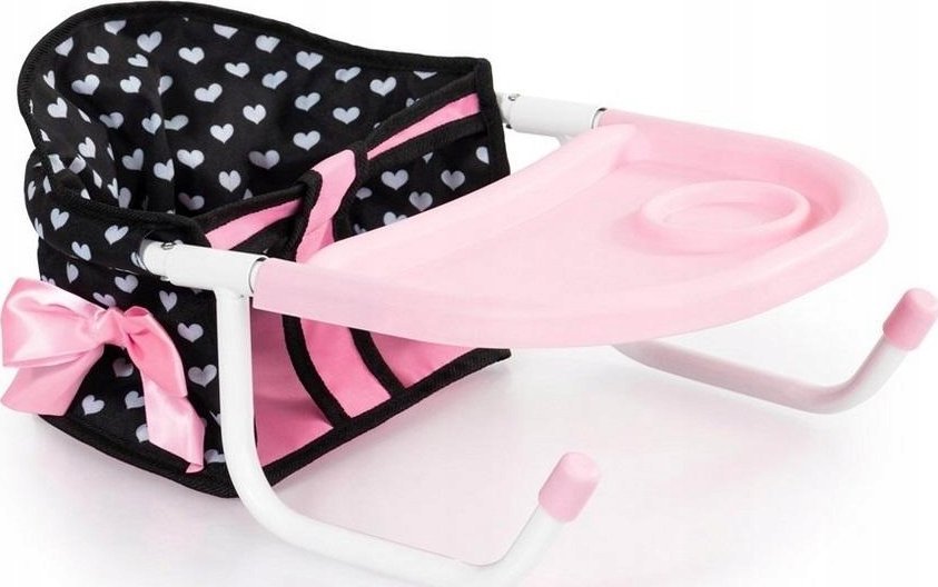 Bayer Siedzisko sto?owe dla lalek r?owo-czarne