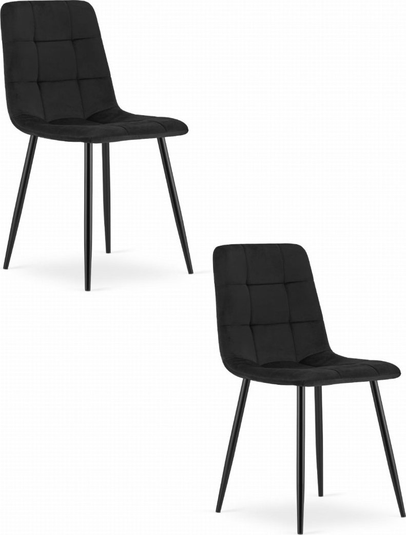 Leobert Krzesło KARA - czarny aksamit x 2
