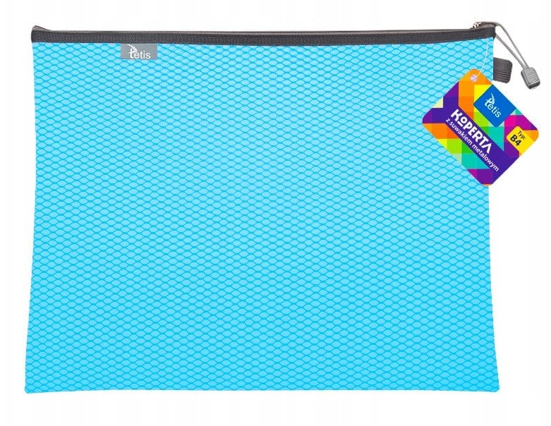 Koperta B4 z suwakiem metalowym niebieska BT607-N tetis