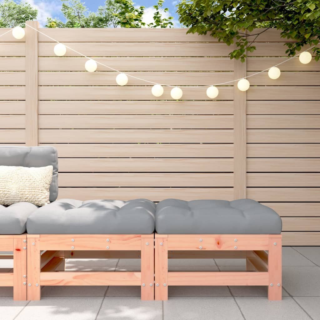 vidaXL vidaXL Podnóżki ogrodowe z poduszkami, 2 szt., lite drewno daglezjowe