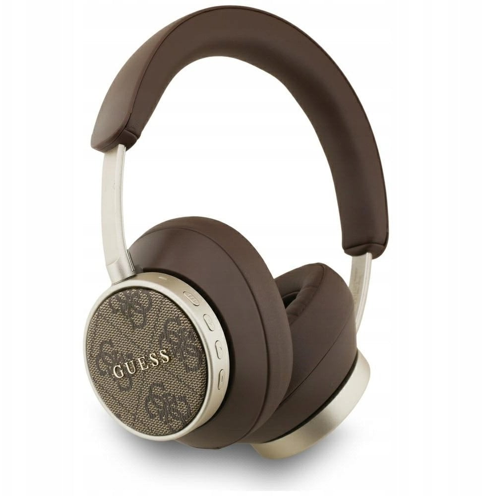 Sluchawki nauszne Guess Bluetooth 4G Classic Logo brazowy