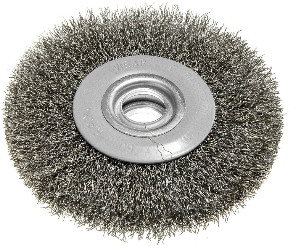 Szczotka druciana tarczowa 125 x 20 mm, drut karbowany, stalowy