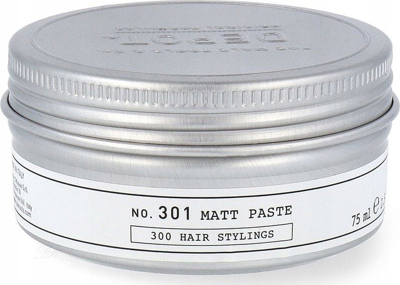 REF Depot, 300 Hair Stylings No. 301, Hair Styling Paste, Matte Texture, Strong Hold, For Hair, 75 ml For Men