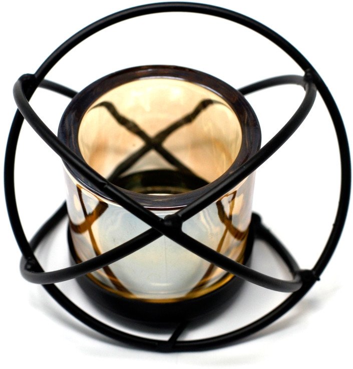 Świecznik metalowy - Kula 1 świeca