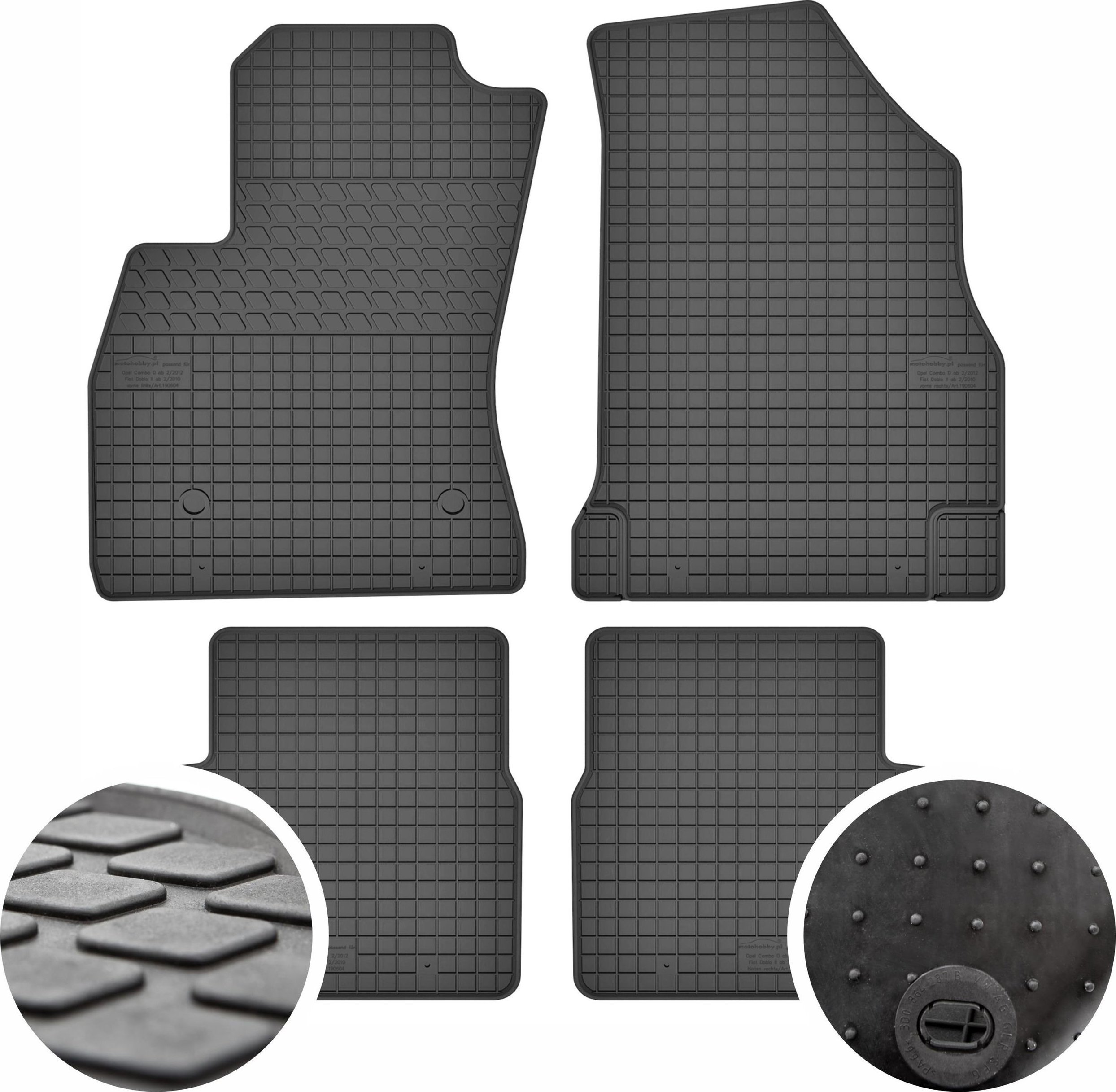 GeyerHosaja Dywaniki gumowe do Fiat Doblo II