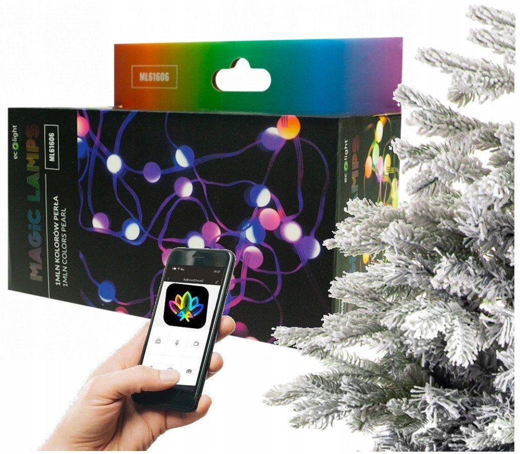 Magiczne lampki 50 led 1mln kolorów Perła 5m DC5V