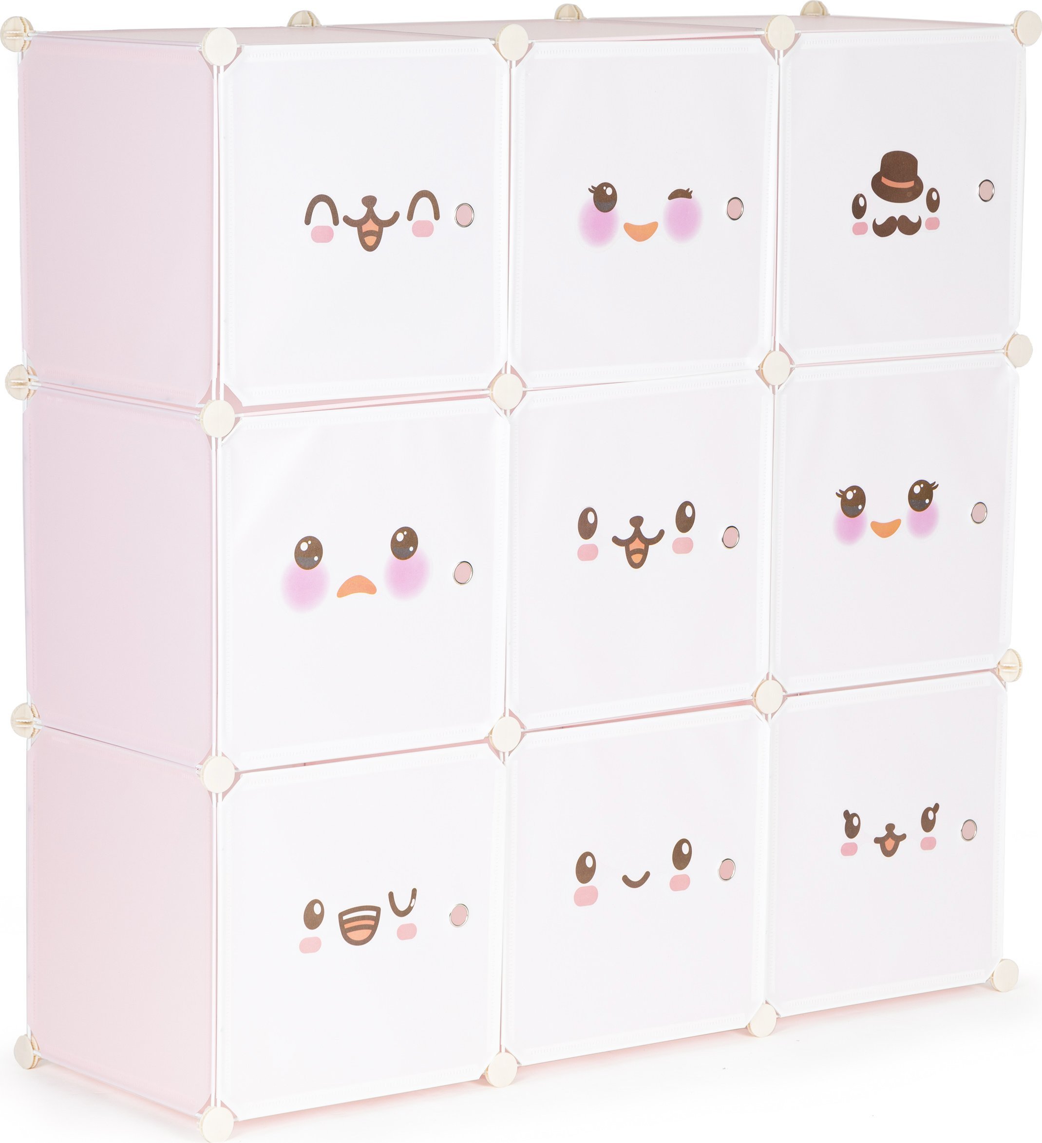 ModernHome Szafka regał dla dzieci modułowa 9 półek dziecięca