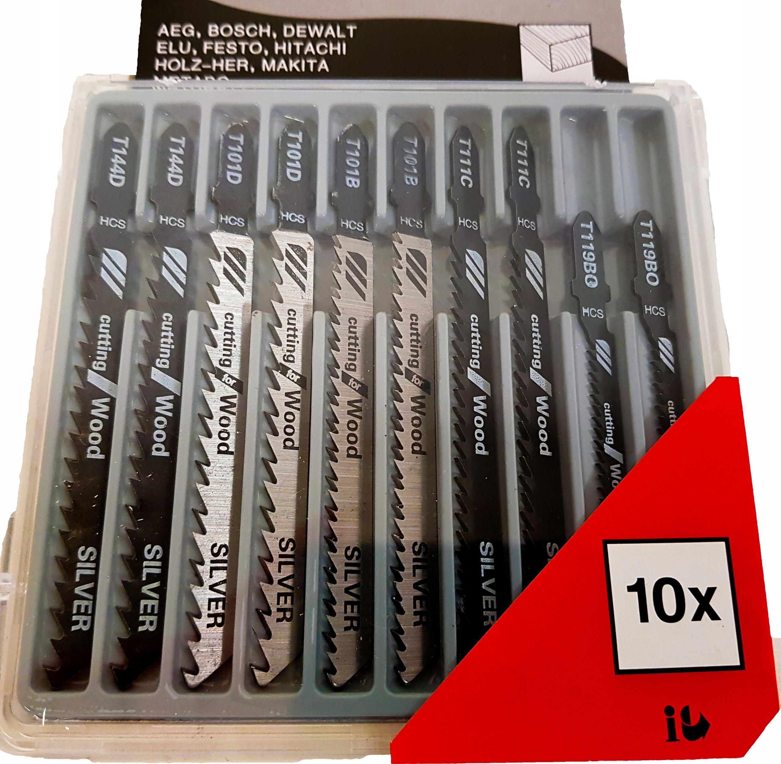 HurthAG ZESTAW BRZESZCZOTY DO WYRZYNARKI 10 NOŻYKÓW NOŻYKI