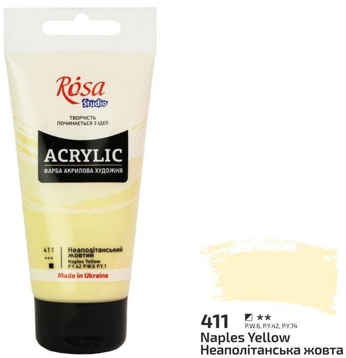 Farba akrylowa naples yellow 411 75ml