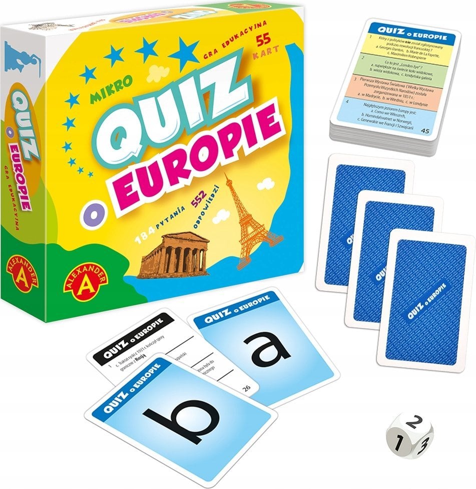 Quiz O europie kieszonkowa gra edukacyjna 28652