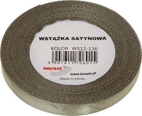 Wstążka satynowa khaki 12mm x 32m