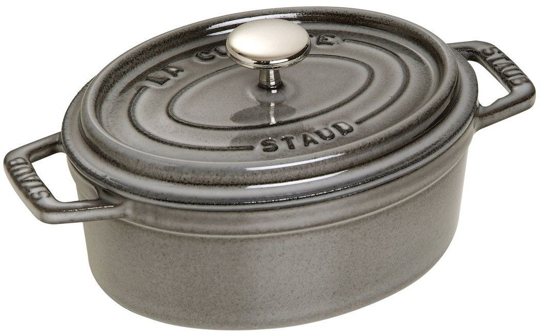 STAUB LA COCOTTE Garnek żeliwny owalny 600 ml, grafitowy