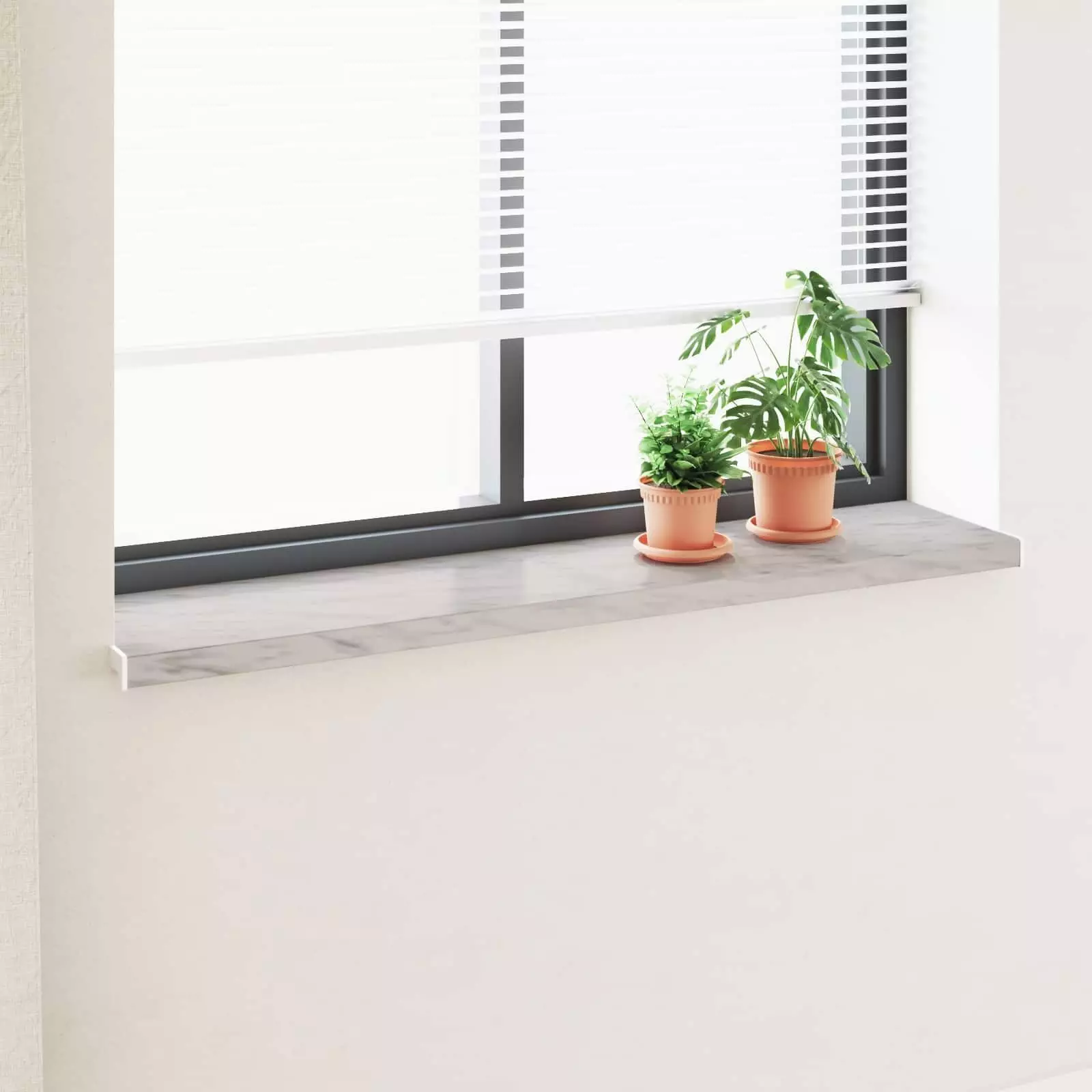 vidaXL Parapet okienny Tekst Marmur -enure 160 x 35 x 4,5 cm PVC