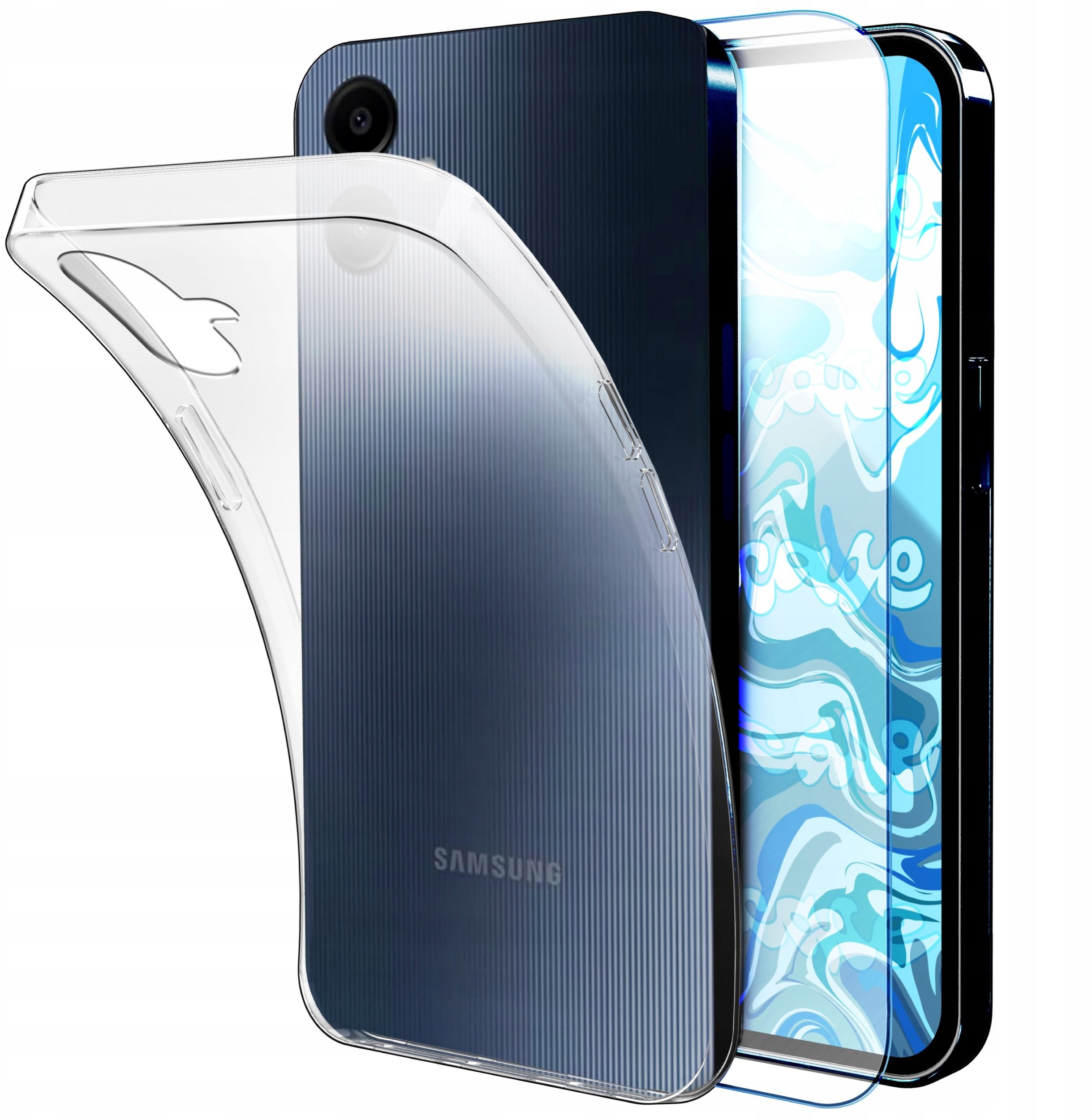 Etui Do Samsung Galaxy A06 4G (Przezroczyste, Silikonowe, Obudowa) Szkło