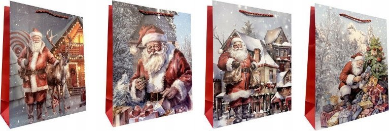 Torebka ozdobna prezentowa JP DW6021B 26x32x10 cm mix cena za 1 szt