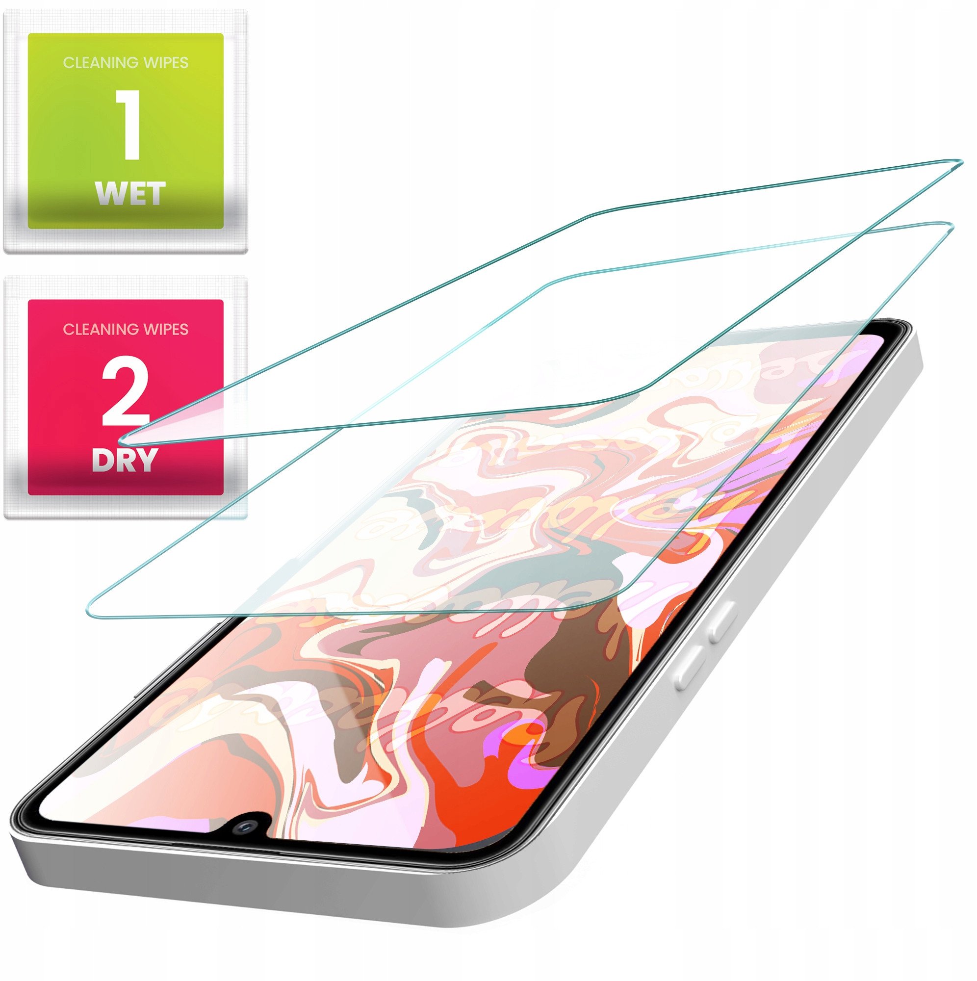 2-PAK Szkło Hartowane do Xiaomi Redmi 14C / A4 / A5 4G (9H, płaskie 2.5D)