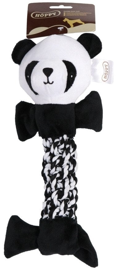 TOY PLUSH PANDA FOR DOGS BLACK HOPPY