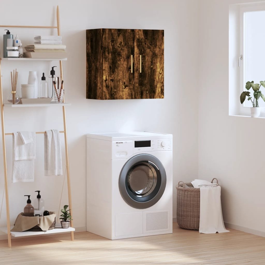 vidaXL Szafka wisząca, przydymiony dąb, 60x31x60 cm