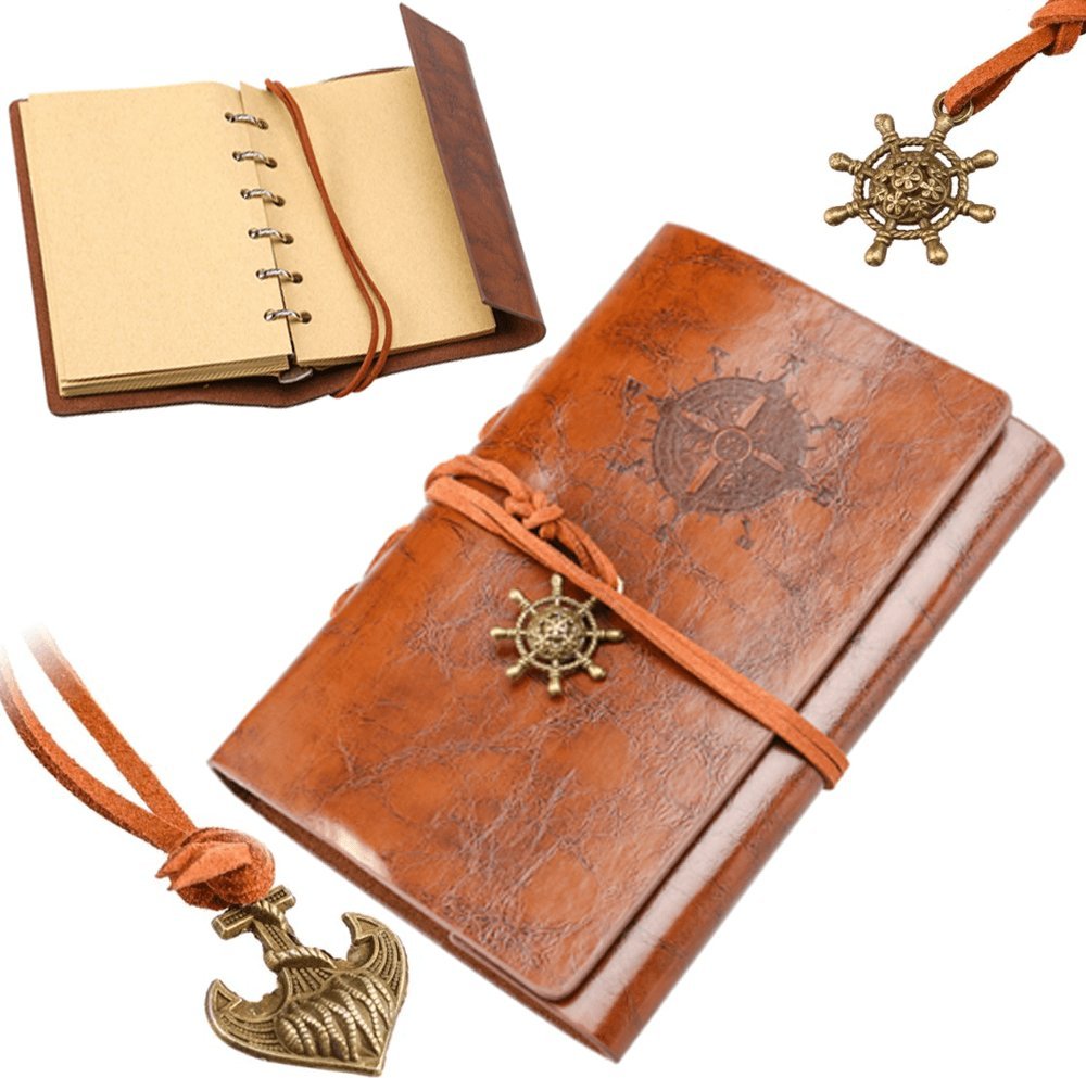 Korbi PAMIĘTNIK NOTES PODRÓŻNIKA VINTAGE DZIENNIK RETRO