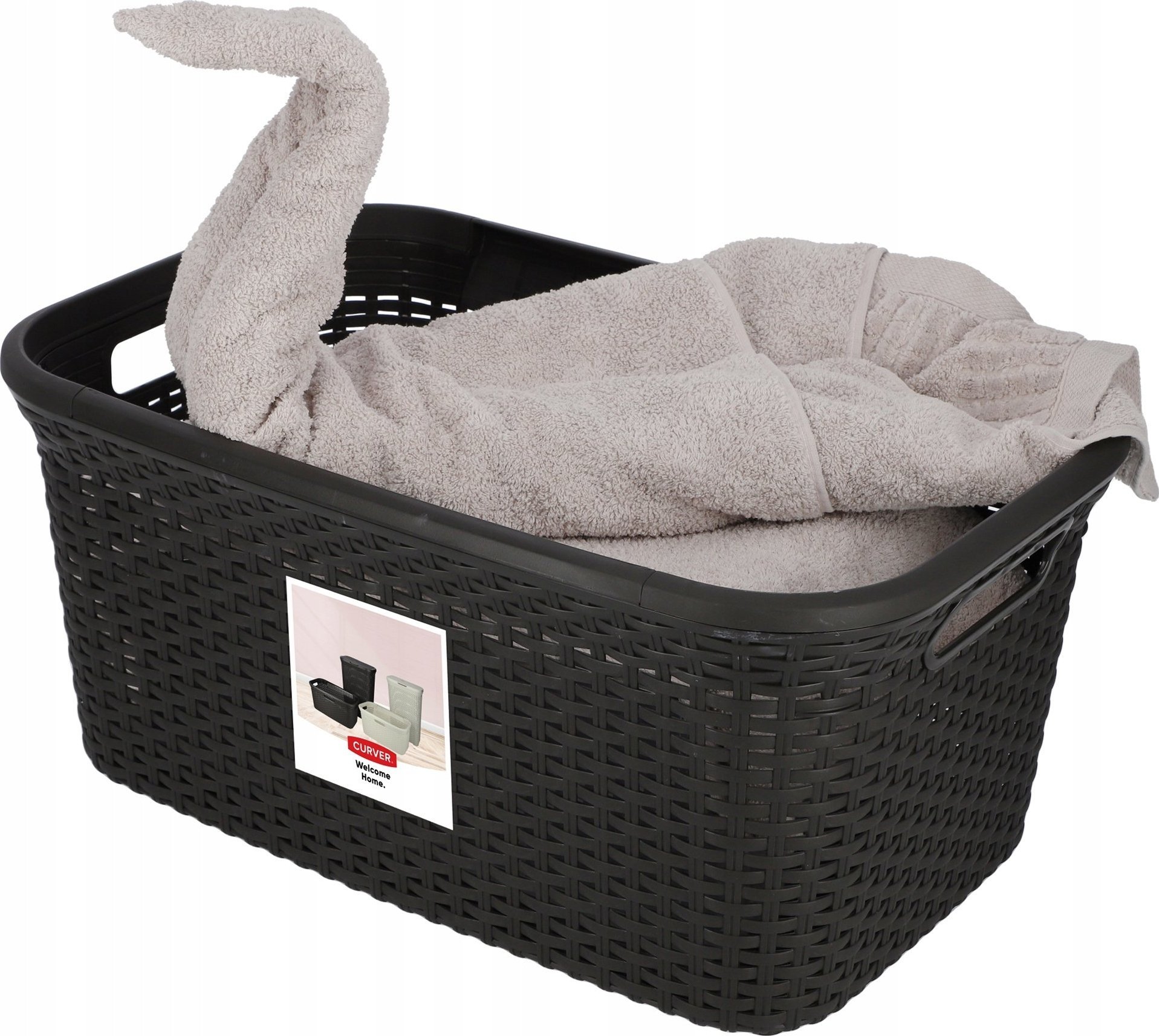 Kosz na pranie Kadax Curver Kosz Na Pranie Do Magla 45 L Ciemny Brąz