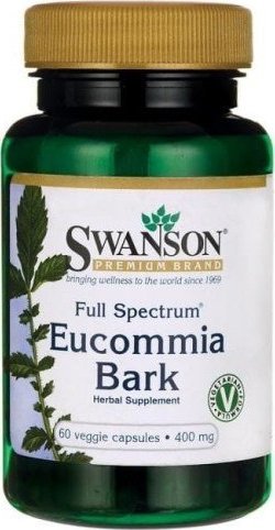 Swanson Full Spectrum Eucommia Bark 400 mg 60 kaps. Swanson