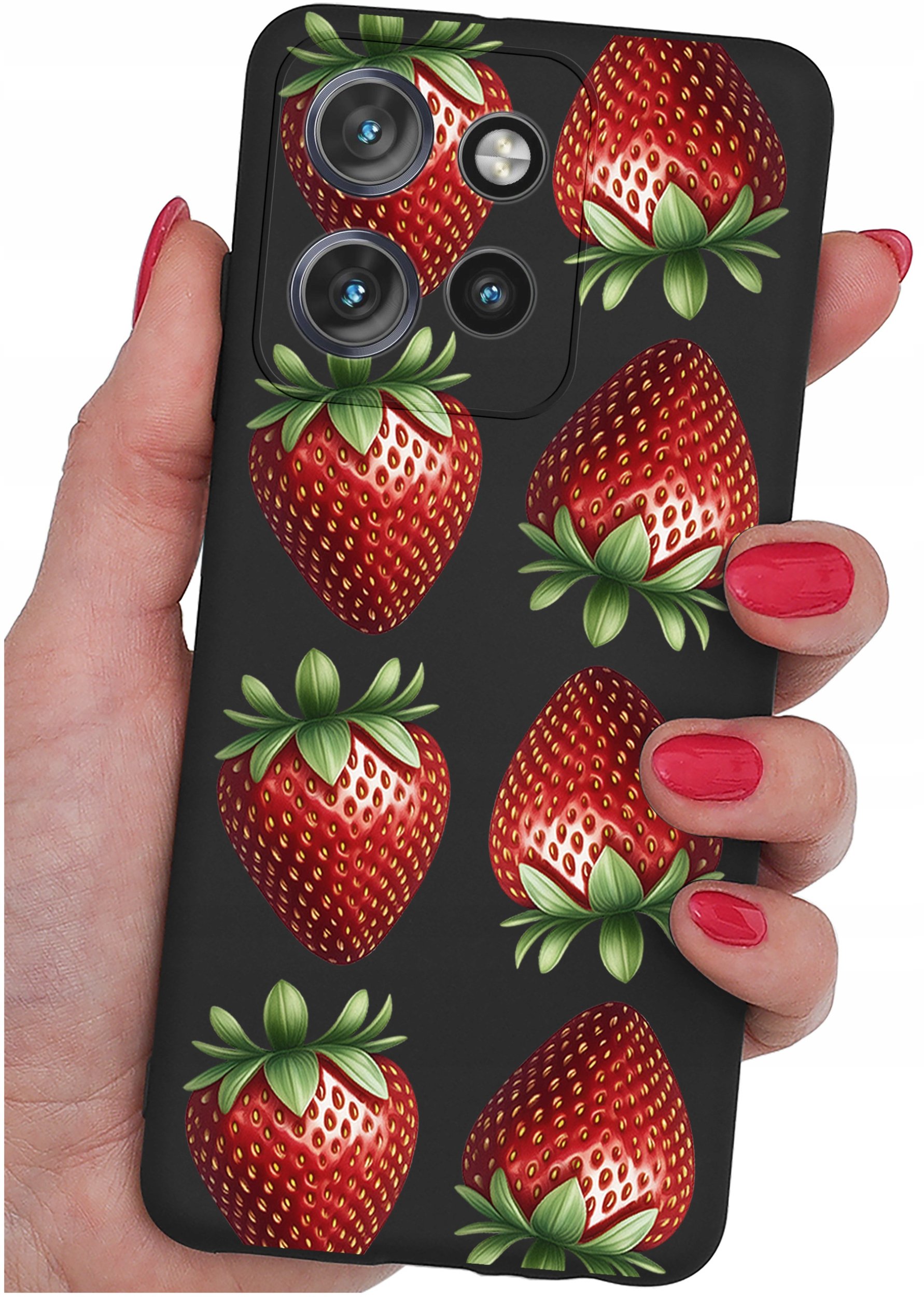 Etui do Motorola Moto EDGE 50 Neo WZORY |SILIKONOWE MATT CASE + SZKŁO 9H