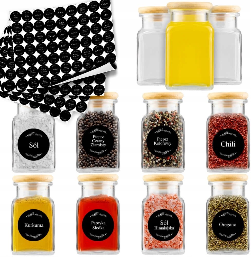 Bimberek 20X Słoik na przyprawy zioła świeczki herbatę 120ML