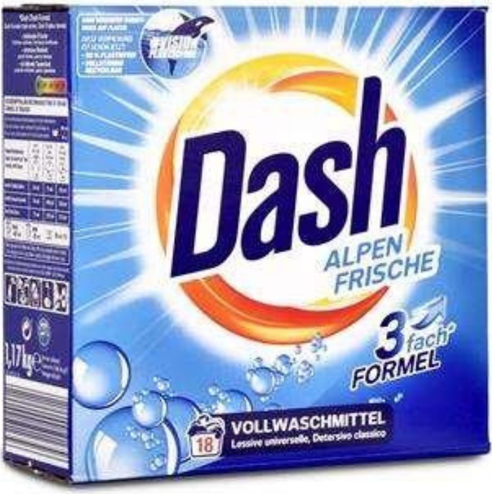 DASH Proszek do prania DASH Alpen Frische Whites 18 prań 1,17 kg