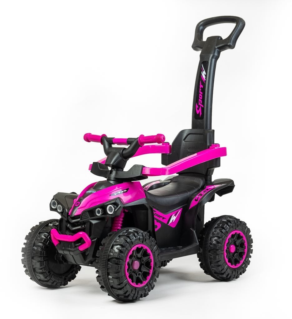 BM JEŹDZIK Z RĄCZKĄ MEGA RÓŻ QUAD 8596164148174