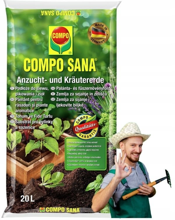 Podłoże do siewu, pikowania i ziół 20l Zdrowy wzrost