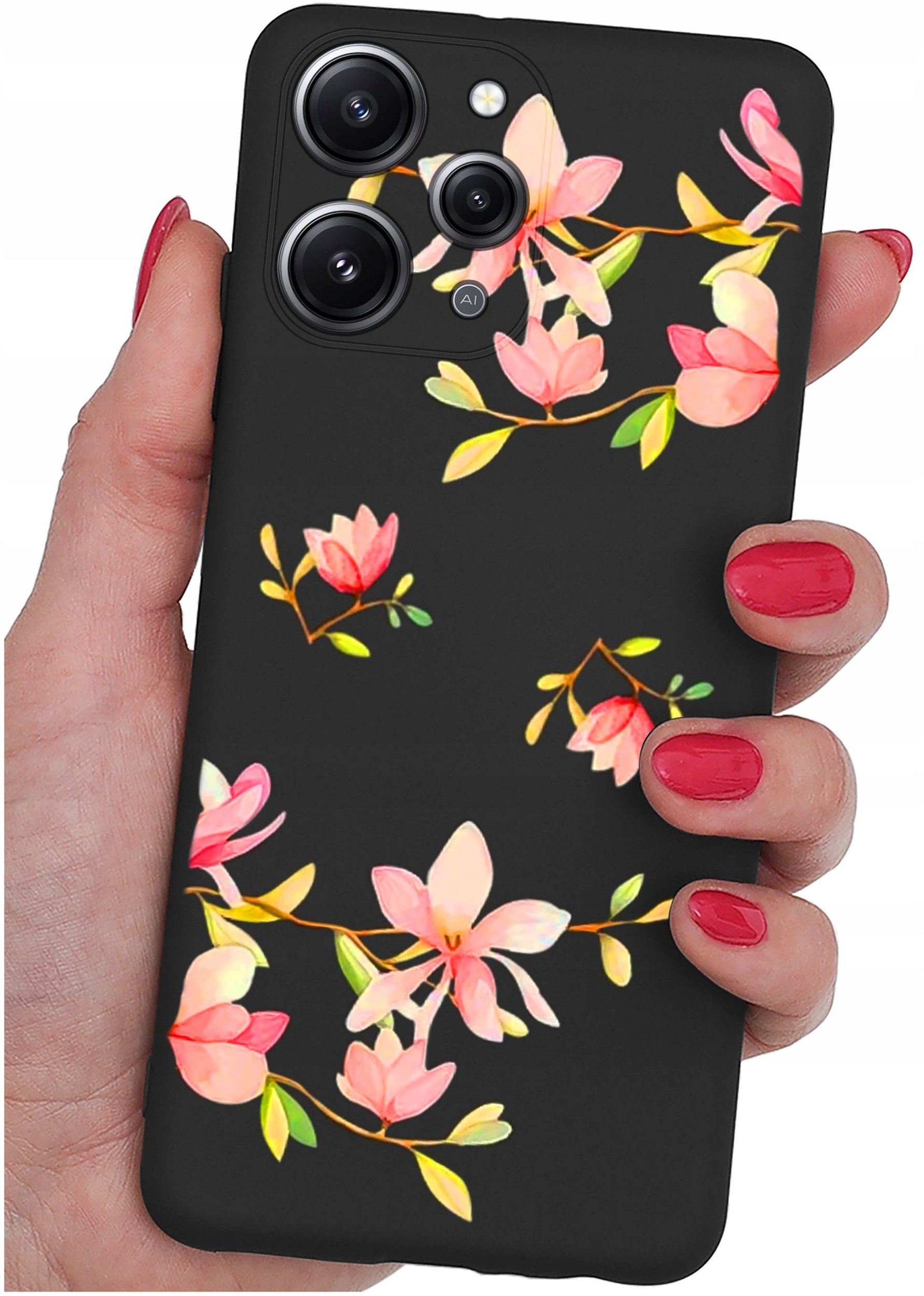 Etui do Xiaomi Redmi 12 4G WZORY |SILIKONOWE MATT CASE + SZKŁO 9H