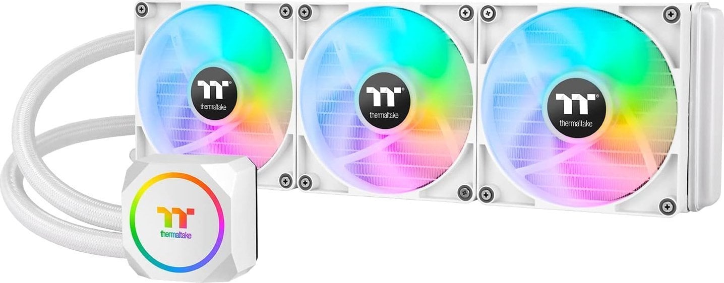 Chłodzenie wodne Thermaltake TH420 ARGB Snow Sync (CL-W369-PL14SW-A)