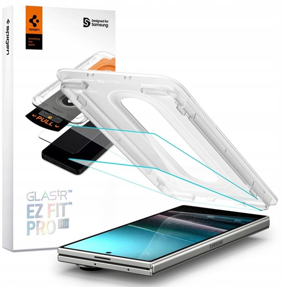 Spigen Glas.TR ”EZ FIT Pro” HD do Samsung Galaxy Z Fold 7 przezroczysty - 2 szt.