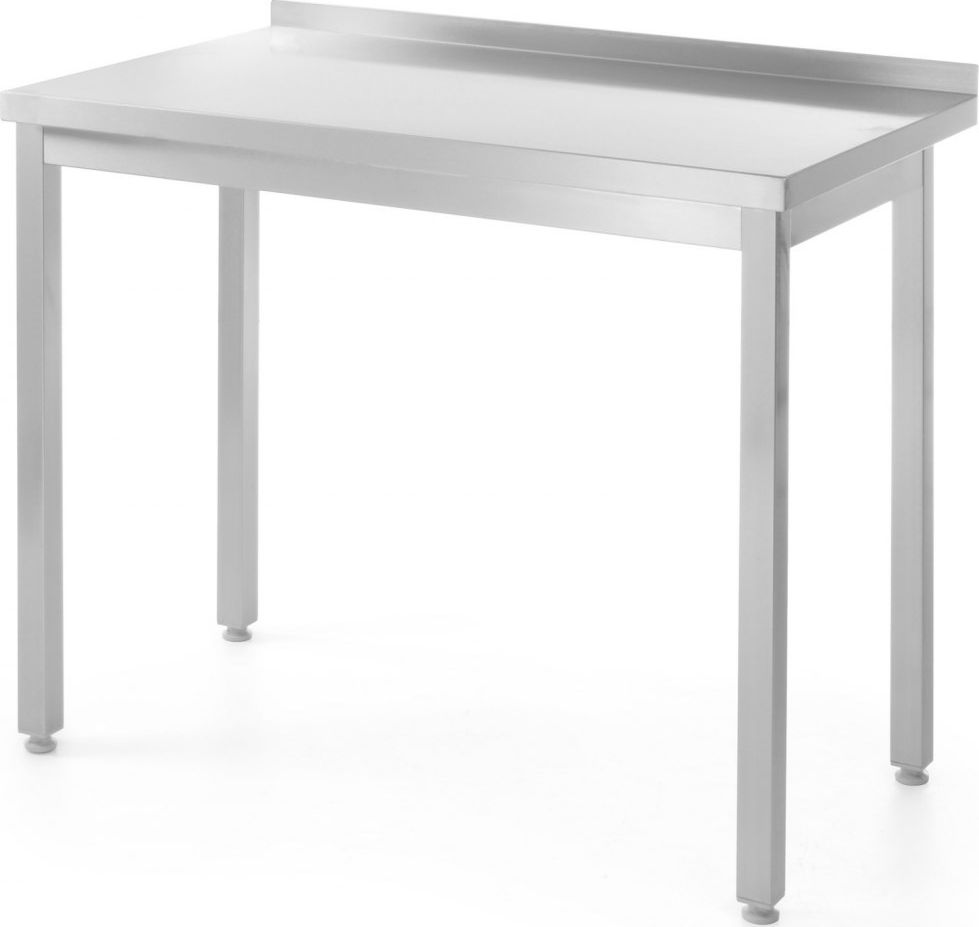 Hendi Stół blat roboczy do kuchni stalowy przyścienny z rantem 80x60cm - Hendi 811238