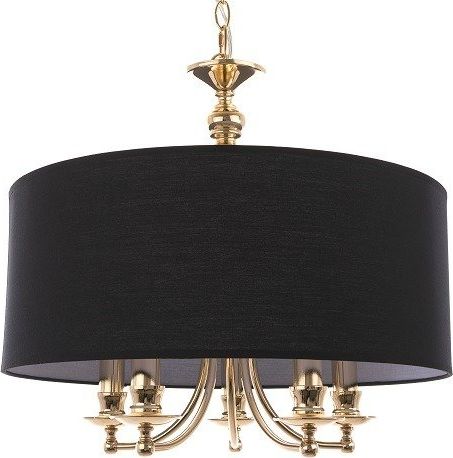 Lampa wisząca Cosmo Light Żyrandol Abu Dhabi Gold Black 5L 50x135cm Cosmo Light