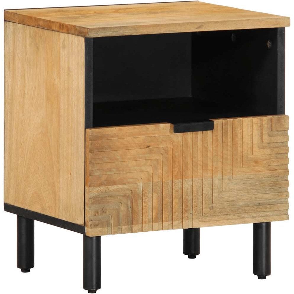 vidaXL Szafka nocna Brązowa 40x33x46 cm Drewno lite Mango