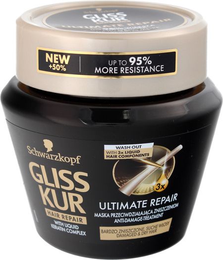 Schwarzkopf Gliss Kur Ultimate Repair Maska do włosów suchych i bardzo zniszczonych 300ml