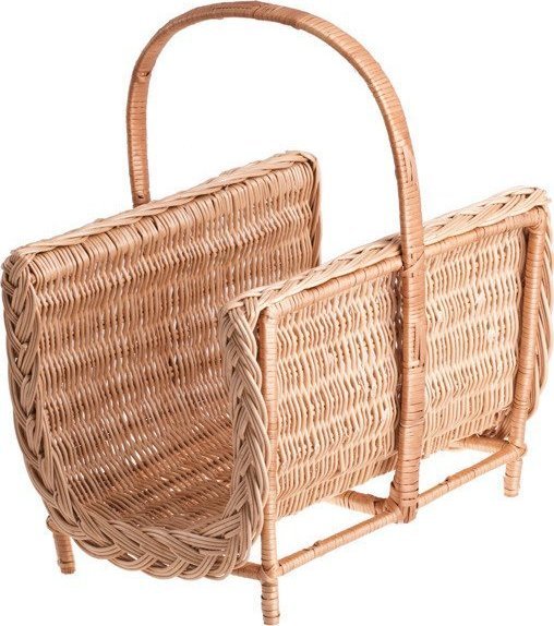 WickerPL Wiklinowy Ekskluzywny Kosz Kominkowy 46x32 H36 cm