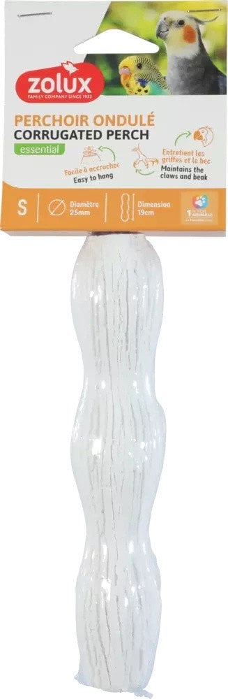 ZOLUX Żerdka dla ptaka falista mineralna S 2,5/19 cm