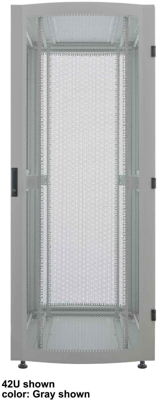 INTELLINET 48,3 cm 19 Zoll Serverschrank Premium Line 36 HE 1767x800x1000mm HxBxT Flatpack Traglast 2000kg schwarz