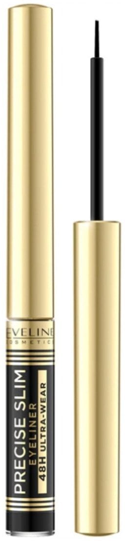 EVELINE Precise Slim Eyeliner do oczu - 48H Ultra-Wear 2.8 ml