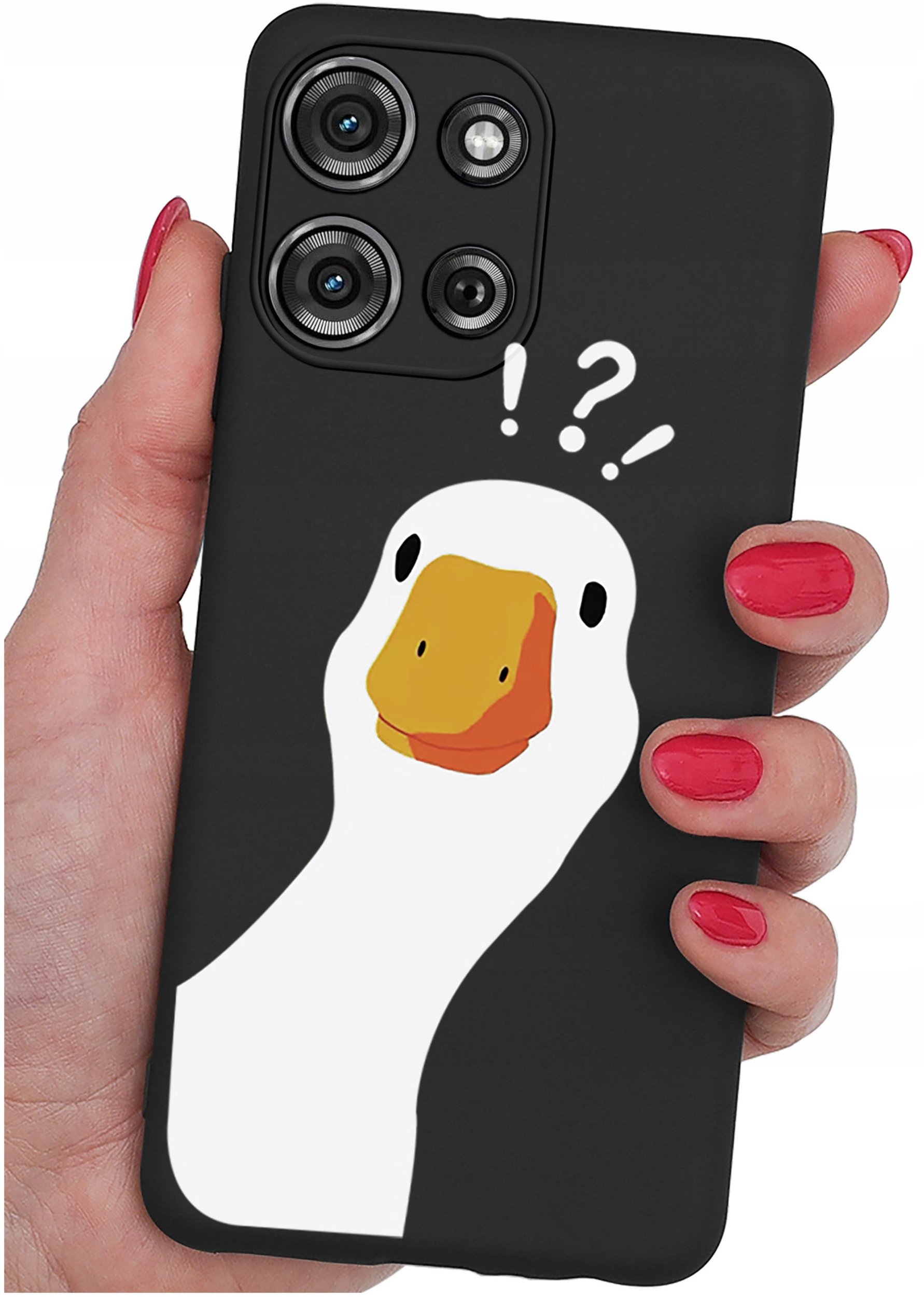 Etui do Motorola G75 5G | WZORY | SILIKONOWE MATT SZKŁO 9H