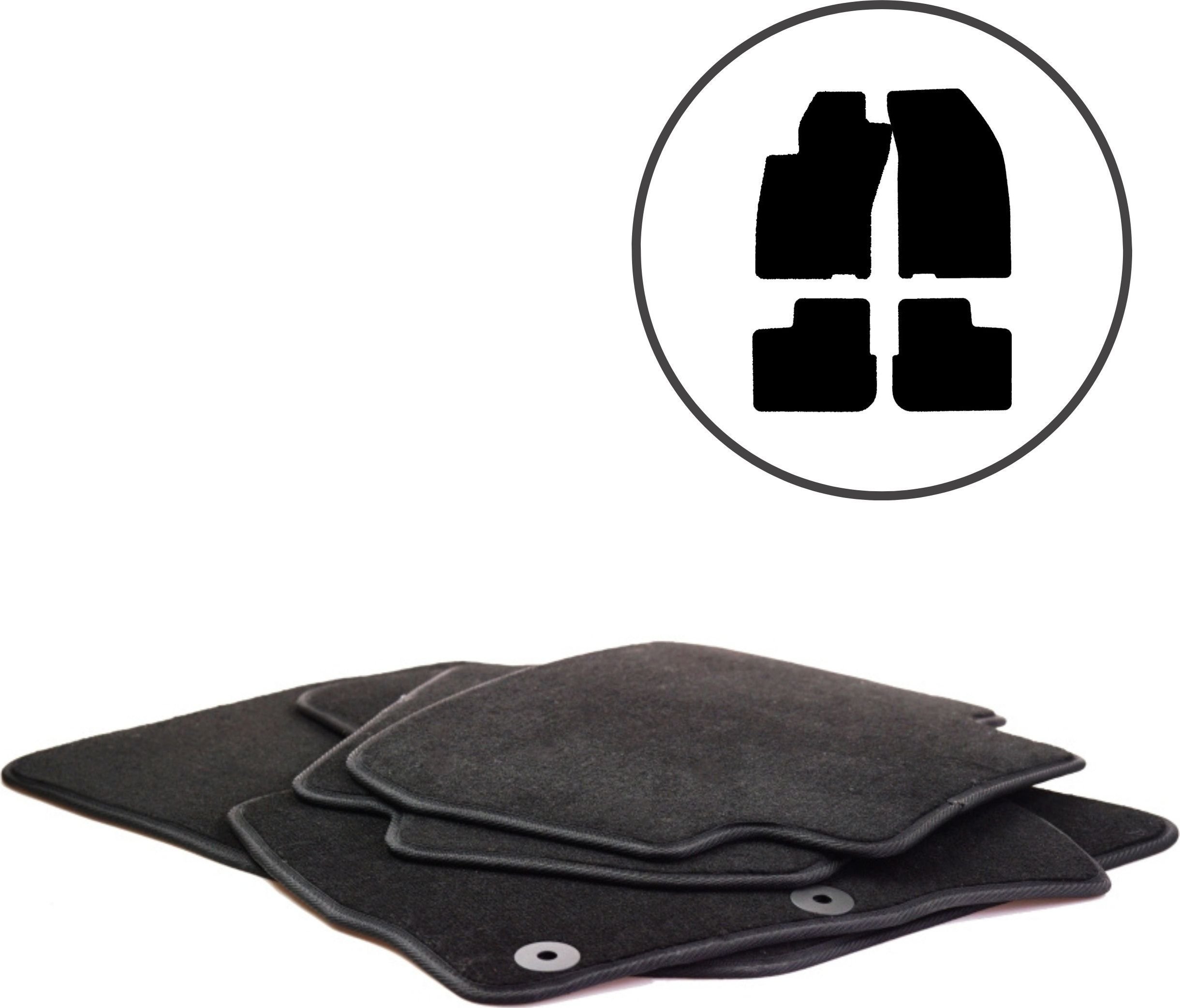 Dikel Dywaniki samochodowe 4szt. Fiat Tipo Sedan II