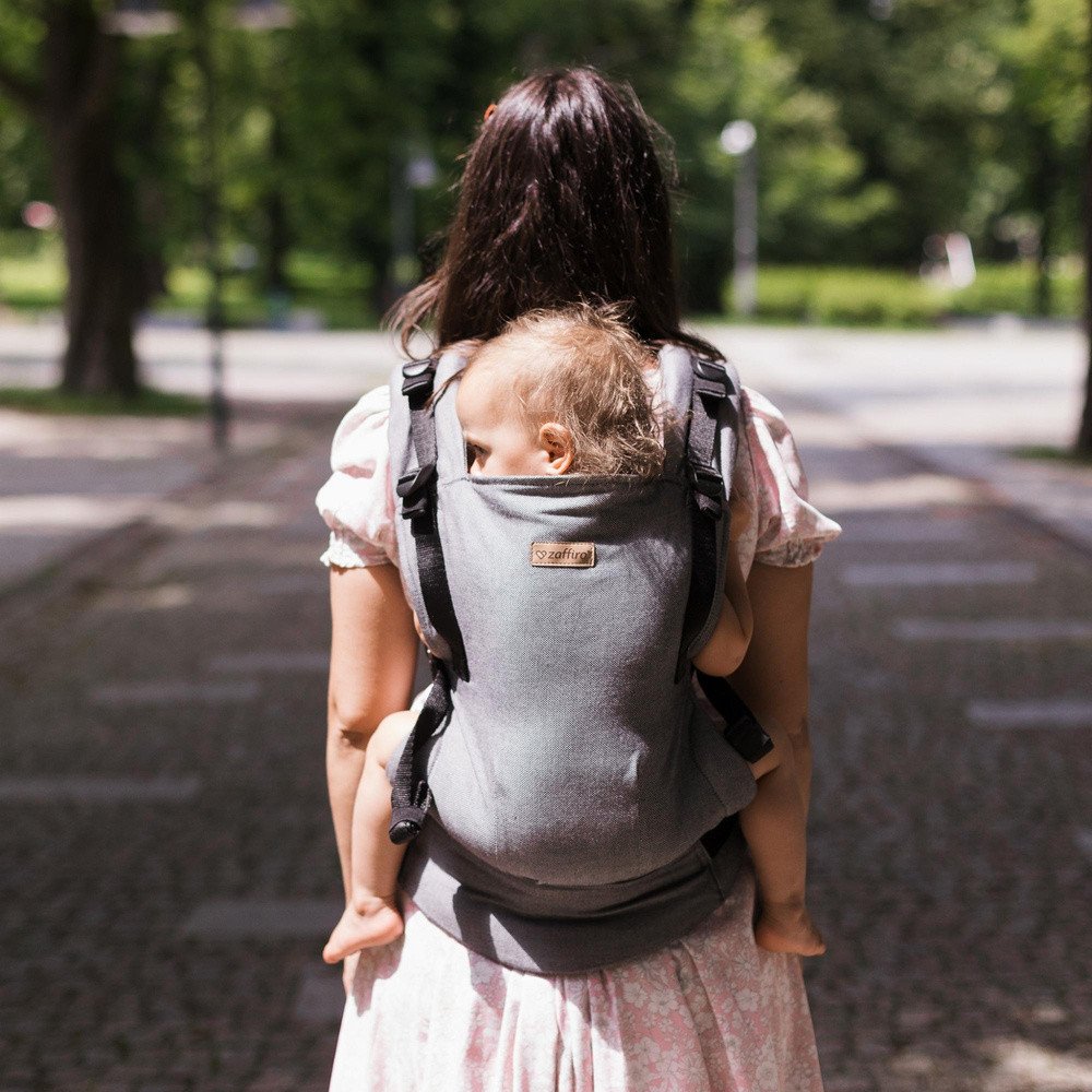 Nosidełko Zaffiro - BabyGrow Roma: Grey Regulowane