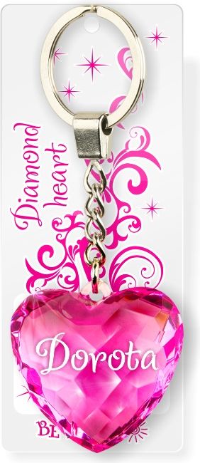 Breloczek Be Happy Brelok Serce Diamentowe - Dorota (BEHA0045)