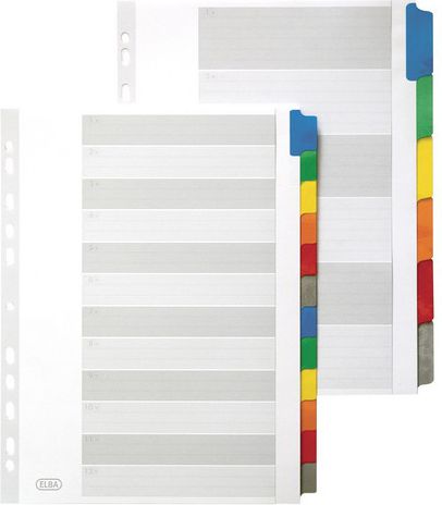 Elba PRZEKŁ.ELBA KARTO.A4 MAXI 12 KAR.E567588 PRZEKŁADKI - E567588