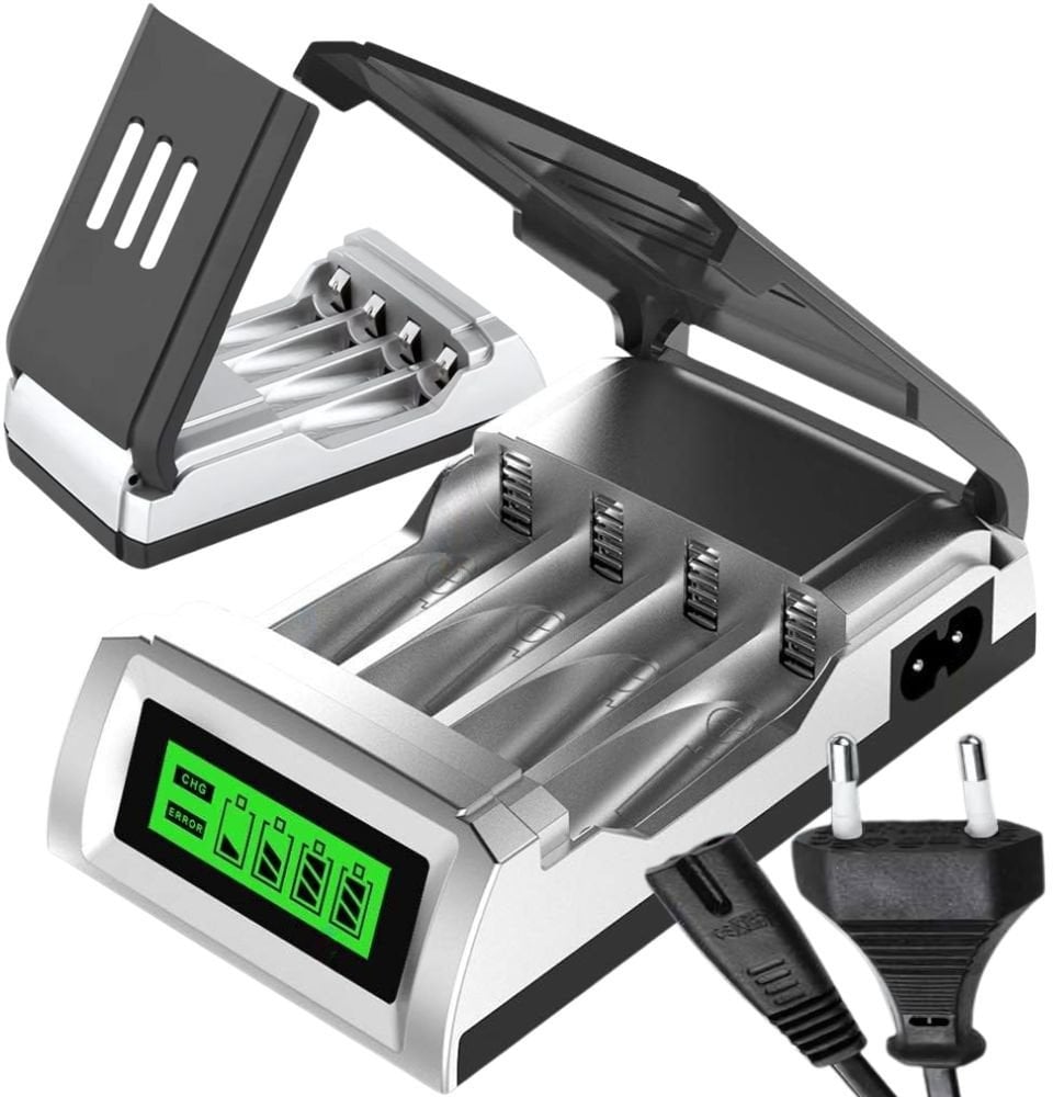 Szybka ładowarka do akumulatorków baterii paluszków aa i aaa automatyczna