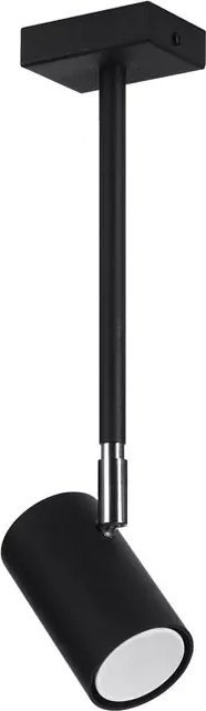 Lampa sufitowa Lumes Czarny plafon z regulowanym kloszem - S750-Fida